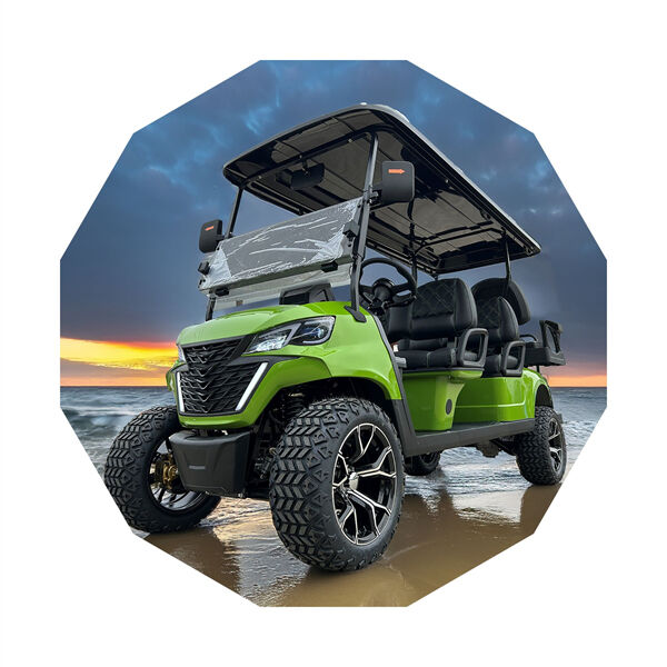 Jouez plus longtemps et plus vite avec le chariot de golf au lithium de 72 volts.