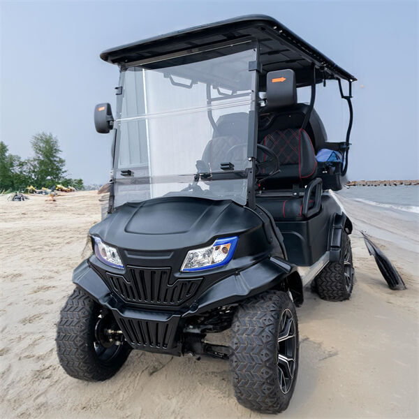 Rendez-vous à votre poste de chasse en style avec la voiturette de golf 4x4