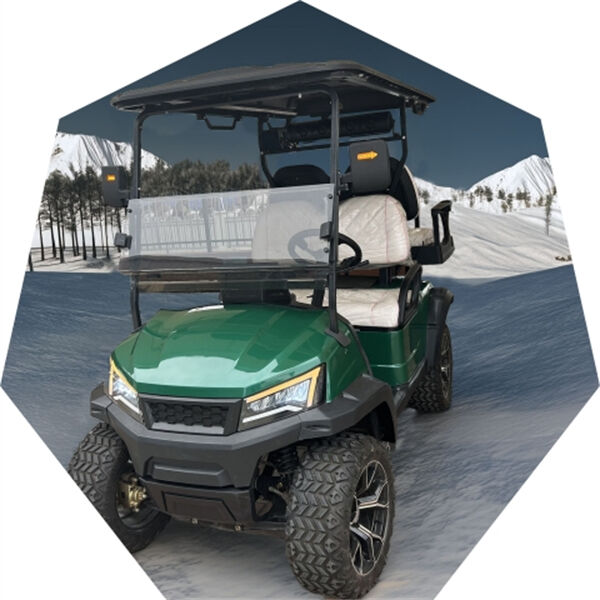 Parcourez les terrains vallonnés sans effort avec notre puissant chariot de golf pour 4 passagers