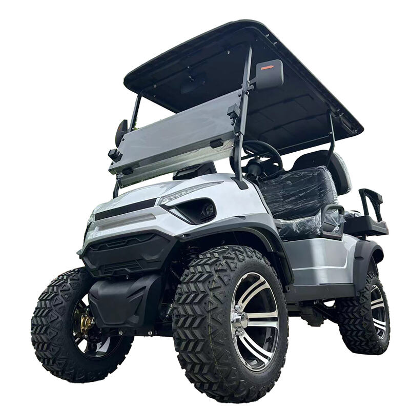 5KW AC System 6 Person Seaters Luxury 4 Wheel Drive 72 Volt Golf Cart Electric for Adults