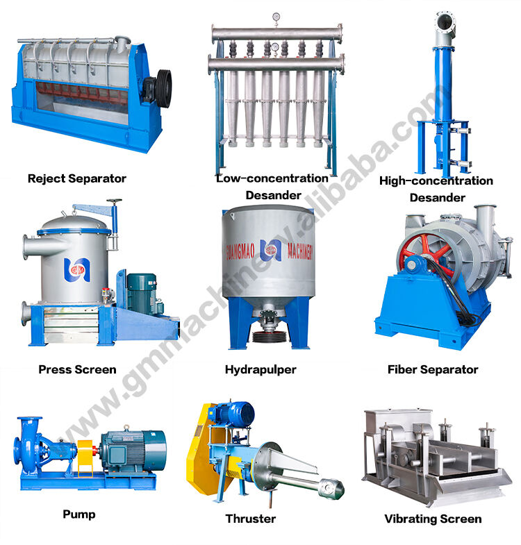 Paper pulp machinery, recycle paper making kraft test liner rolls machine, carton cox recycling machine for mill supplier