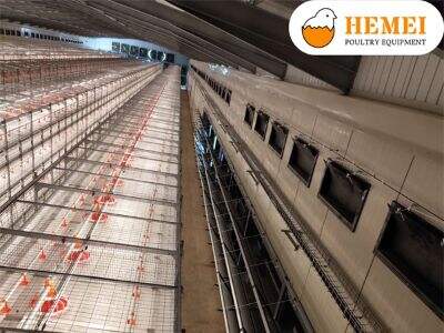 Qual é a vantagem do equipamento de gaiola para frangos de engorda com ventilação por túnel?