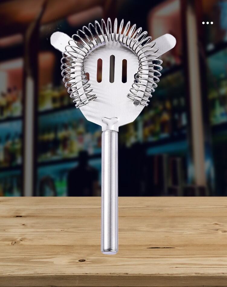 Wholesale High Quality Bar Tool Customizable Logo Stainless Steel Ice Filter Ice Strainer supplier