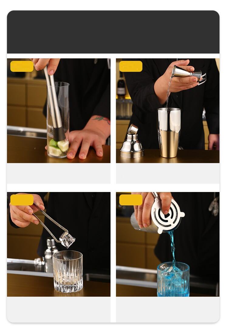 Multi-functional Customizable Logo Stainless Steel Mini Ice Tongs for Bar and Party details