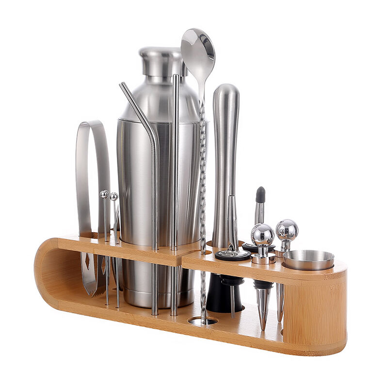 700ml Double Vacuum Stainless Steel Shaker Set Cocktail Kit Set for Cocktail Shaker Bar Tools details