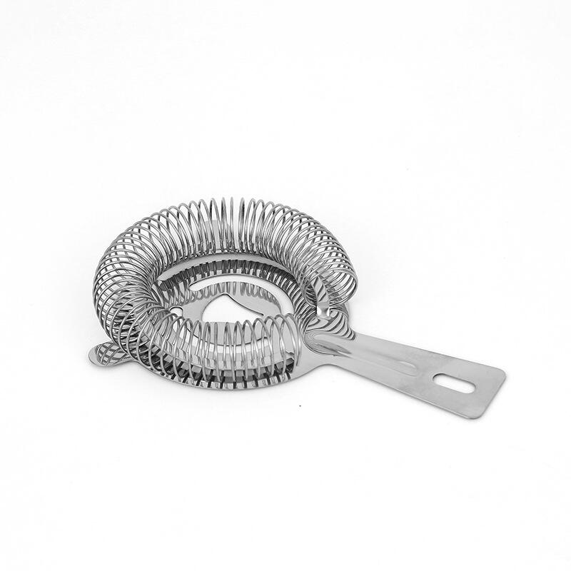 Multifunctional Bar Strainers Customized Food Grade Stainless Steel Cocktail Strainer Bar Tool factory