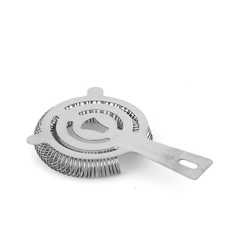 Multifunctional Bar Strainers Customized Food Grade Stainless Steel Cocktail Strainer Bar Tool supplier