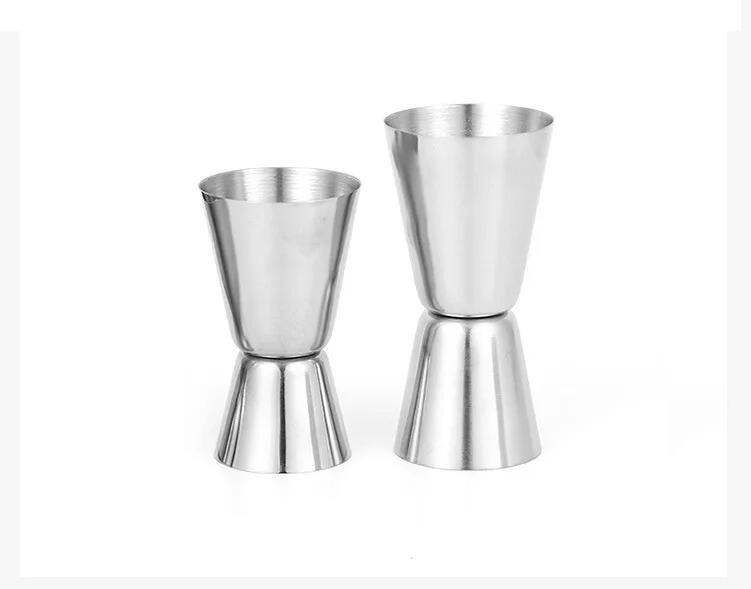 High Quality Customized Logo Double-End Stainless Steel Measuring Jigger Cup for Bar factory