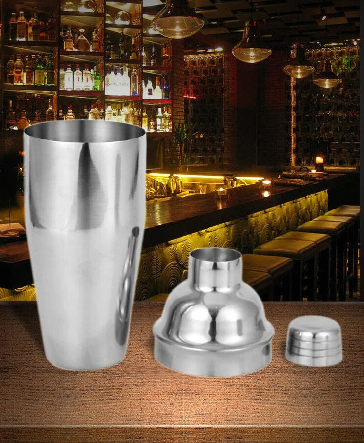 New Arrive High Quality Custom 750ML Stainless Steel Bar Tool Mixing Shaker Cocktail details