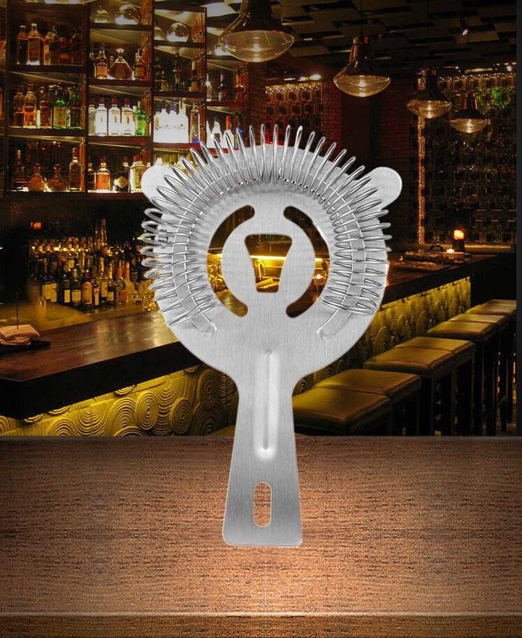 Low Prices Stainless Steel Customized Durable Cocktail Bar Strainer with Handle manufacture