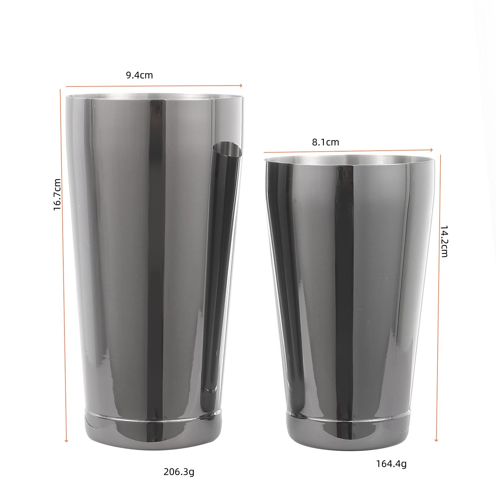 Wholesale Stainless Steel Customized 800/600 ML Cocktail Shaker Set Bartender Kit Tools Set with Stand factory