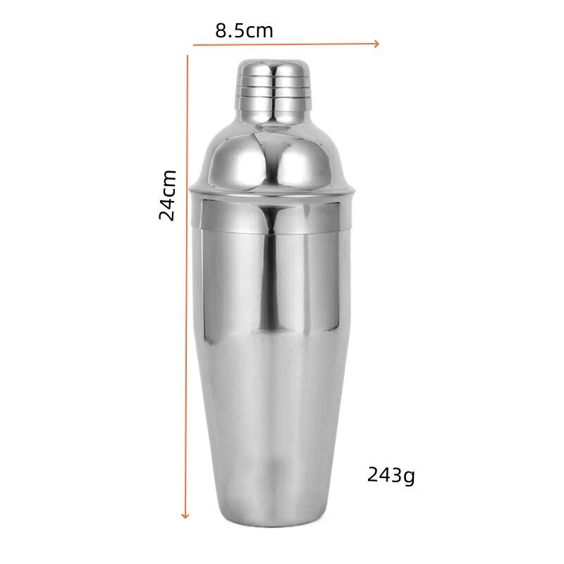 Factory Direct Sales Bartender Kit 750ML Stainless Steel Cocktail Shaker Barware Set with Stand details