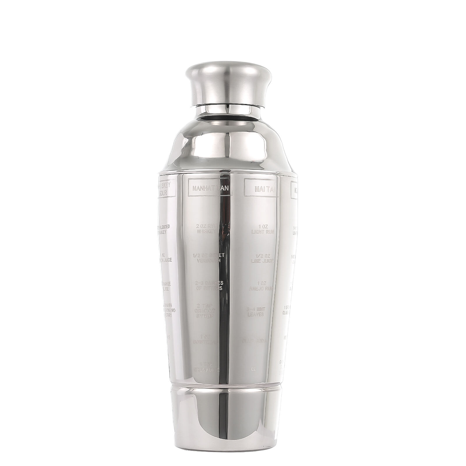 Creative Multifunction Customized 700ML Stainless Steel Cocktail Shaker Bar Tool manufacture