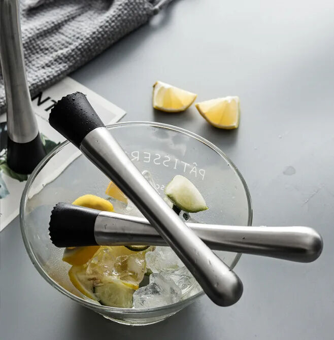 High Quality Professional Customizable Logo Stainless Muddler Bar Tool for Drinks factory