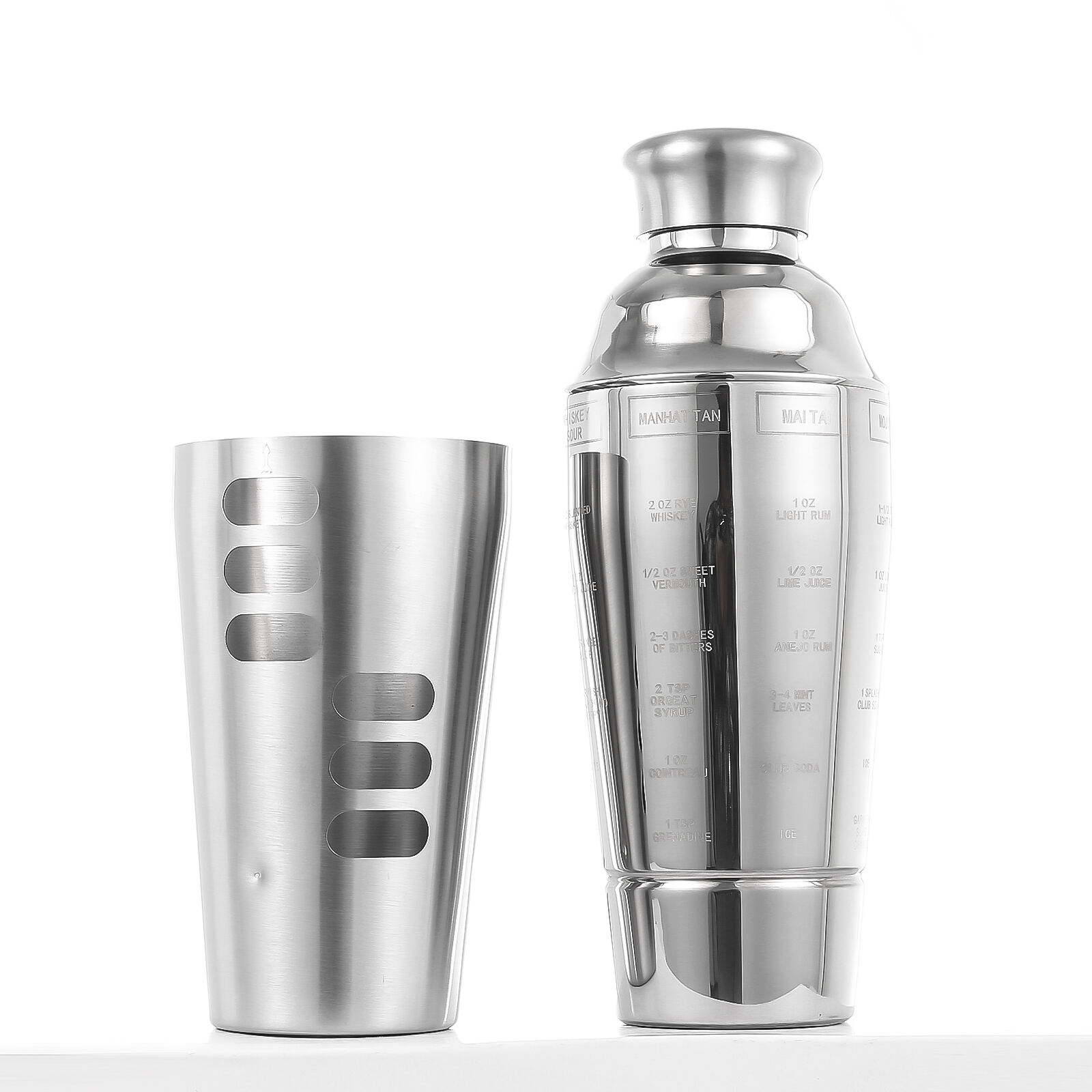 Creative Multifunction Customized 700ML Stainless Steel Cocktail Shaker Bar Tool supplier