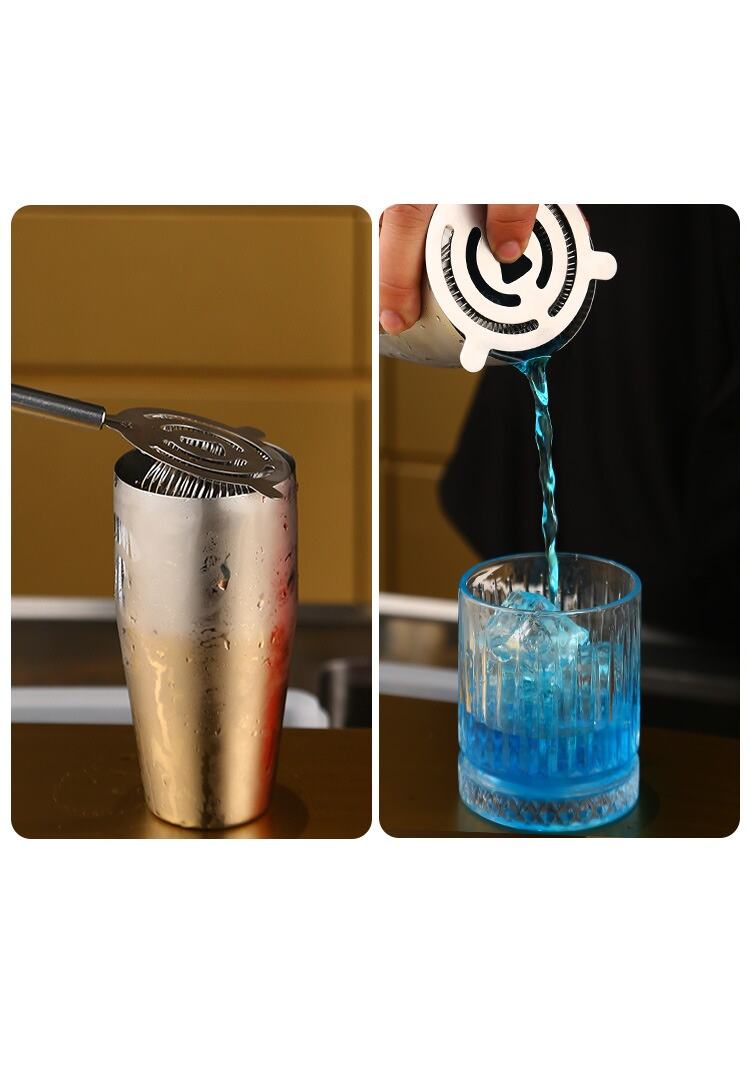 Low Prices Stainless Steel Customized Durable Cocktail Bar Strainer with Handle manufacture