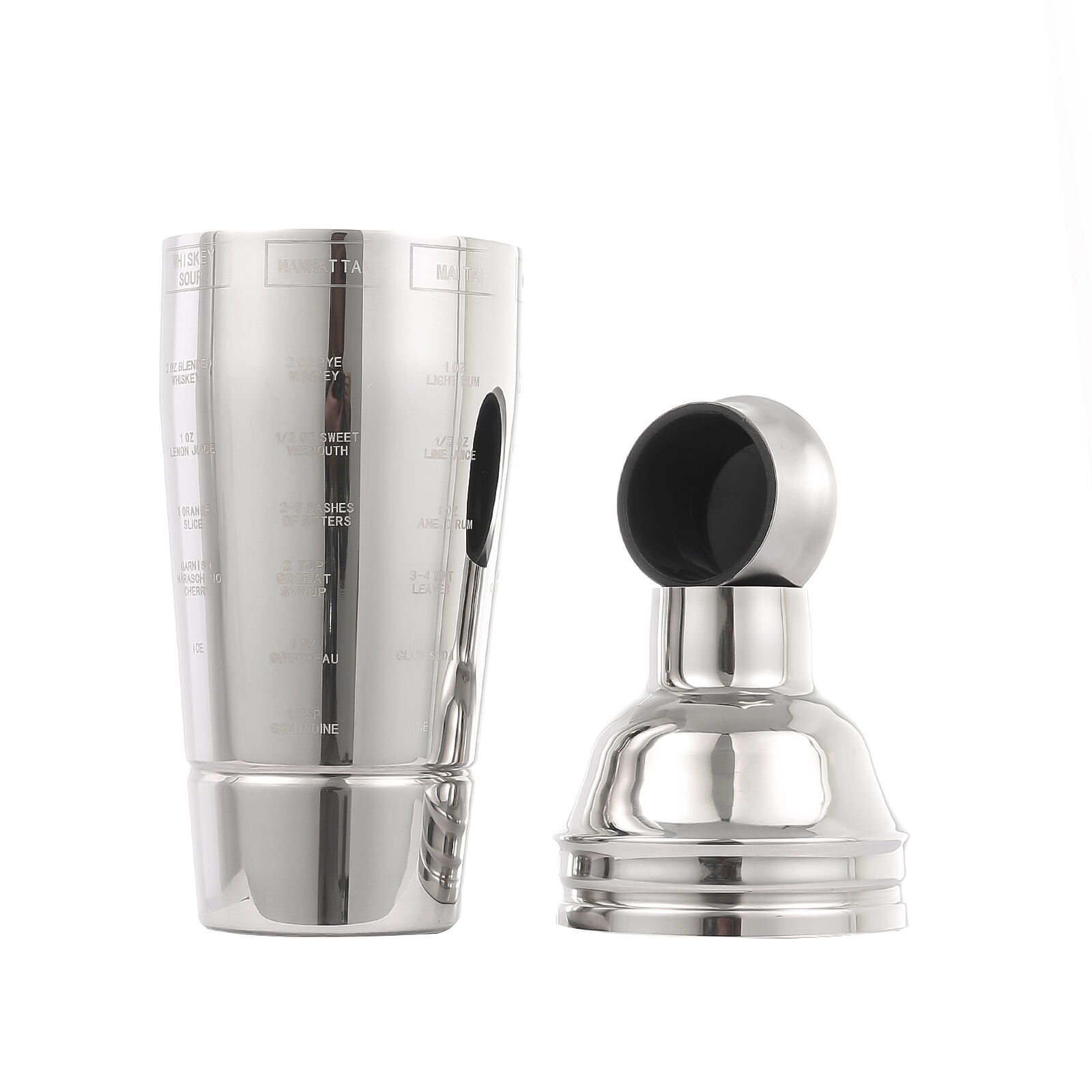 Creative Multifunction Customized 700ML Stainless Steel Cocktail Shaker Bar Tool manufacture