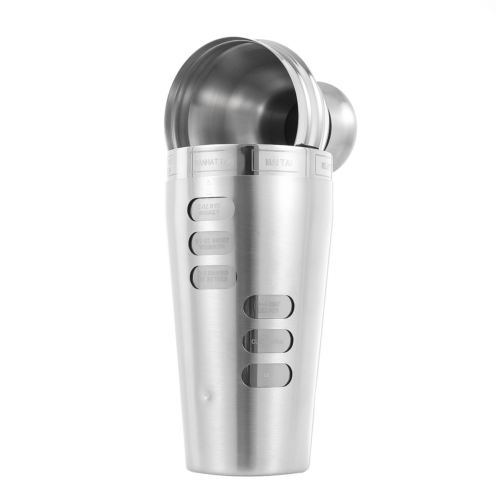 Creative Multifunction Customized 700ML Stainless Steel Cocktail Shaker Bar Tool supplier