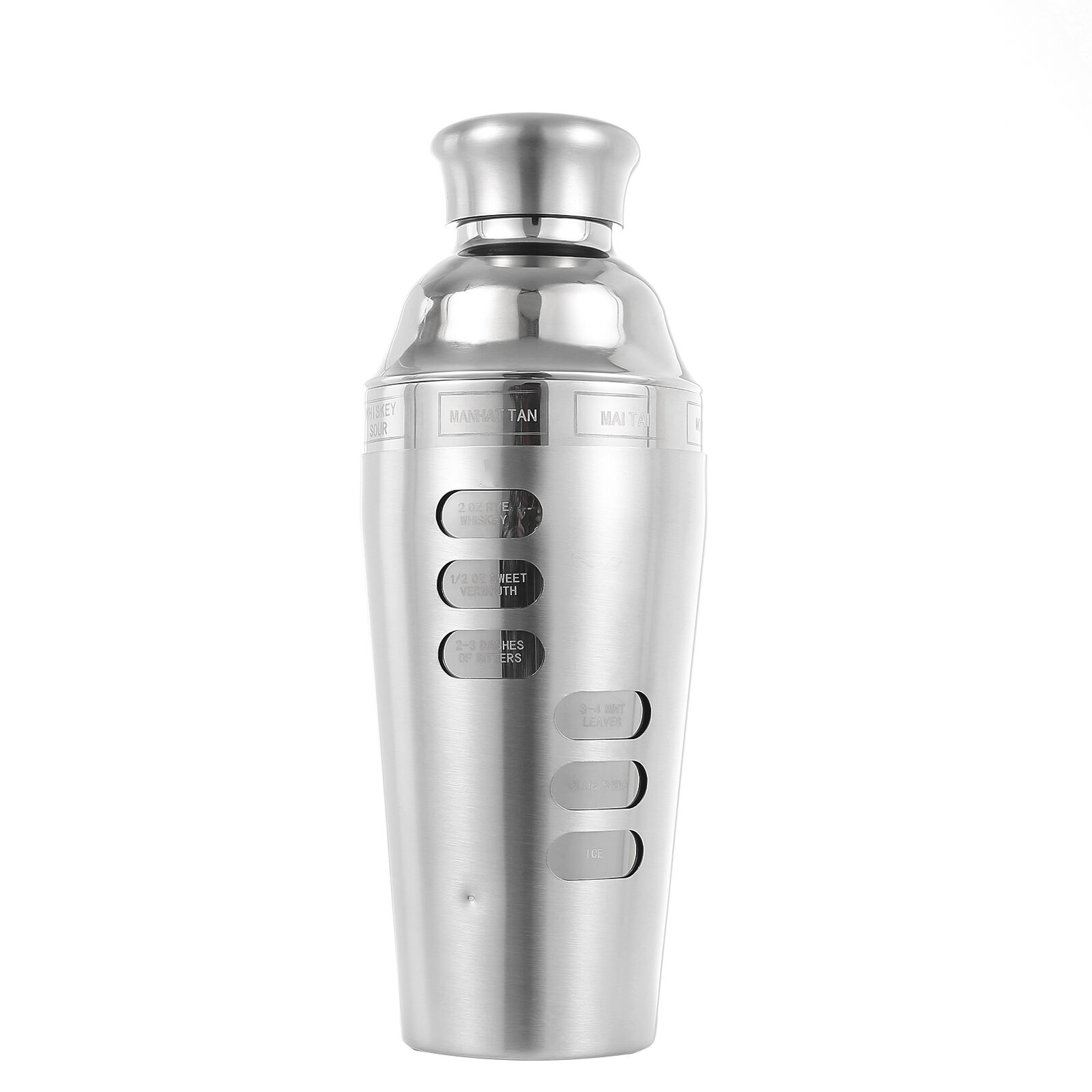 Creative Multifunction Customized 700ML Stainless Steel Cocktail Shaker Bar Tool manufacture