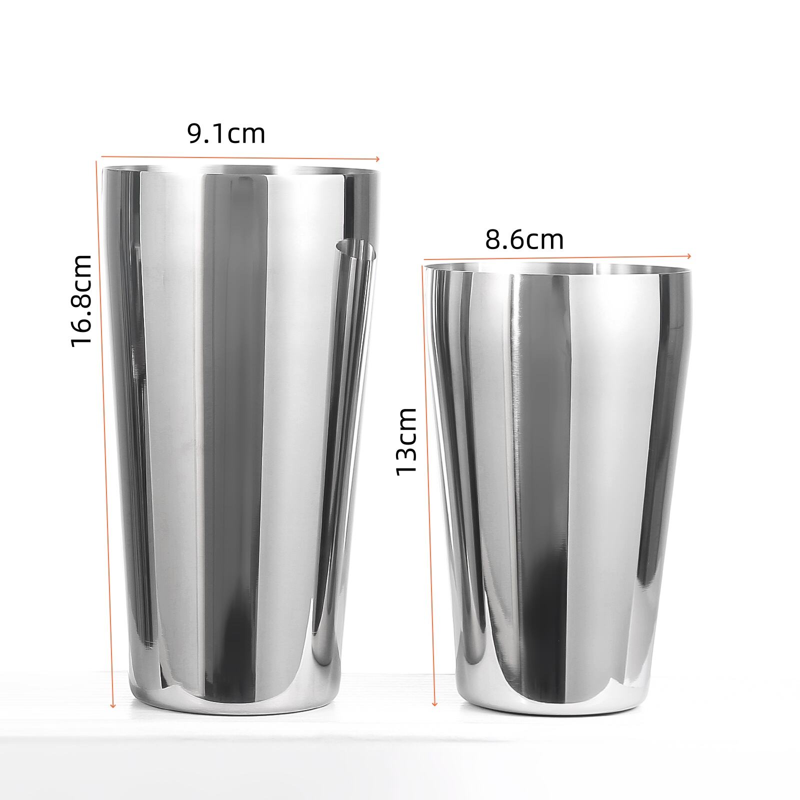 800/600 ML Stainless Steel Cocktail Shaker Customized variety profession Bar Tools with Stand manufacture