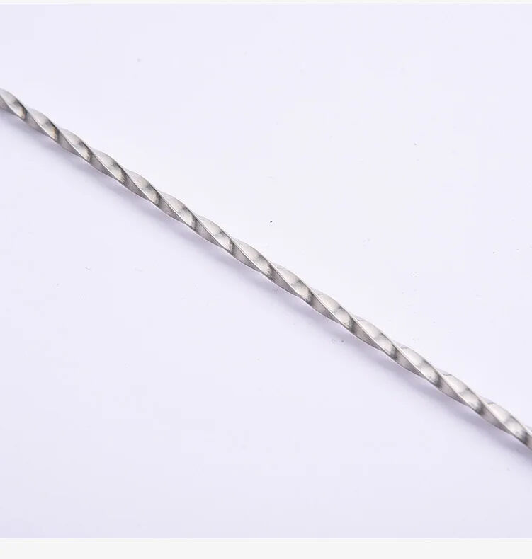 Customizable Stainless Steel Fine Thread Bar Spoon Bar Mixing Long Handle Spoon details