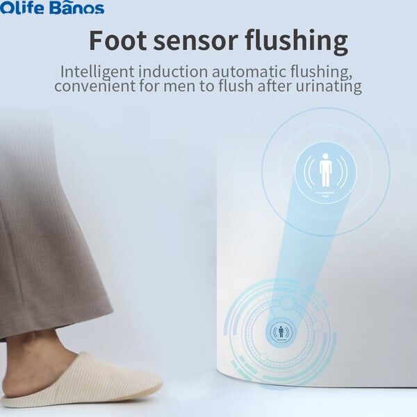 Olife Banos Small Size Smart Toilet One-Piece Elongated Floor Mounted Automatic Toilet Self-Clean details