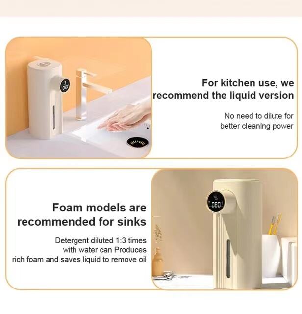 Foam Soap Dispenser Touchless Automatic Soap Dispenser 380ml Infrared Sensor Smart Liquid Soap Dispenser for Bathroom factory