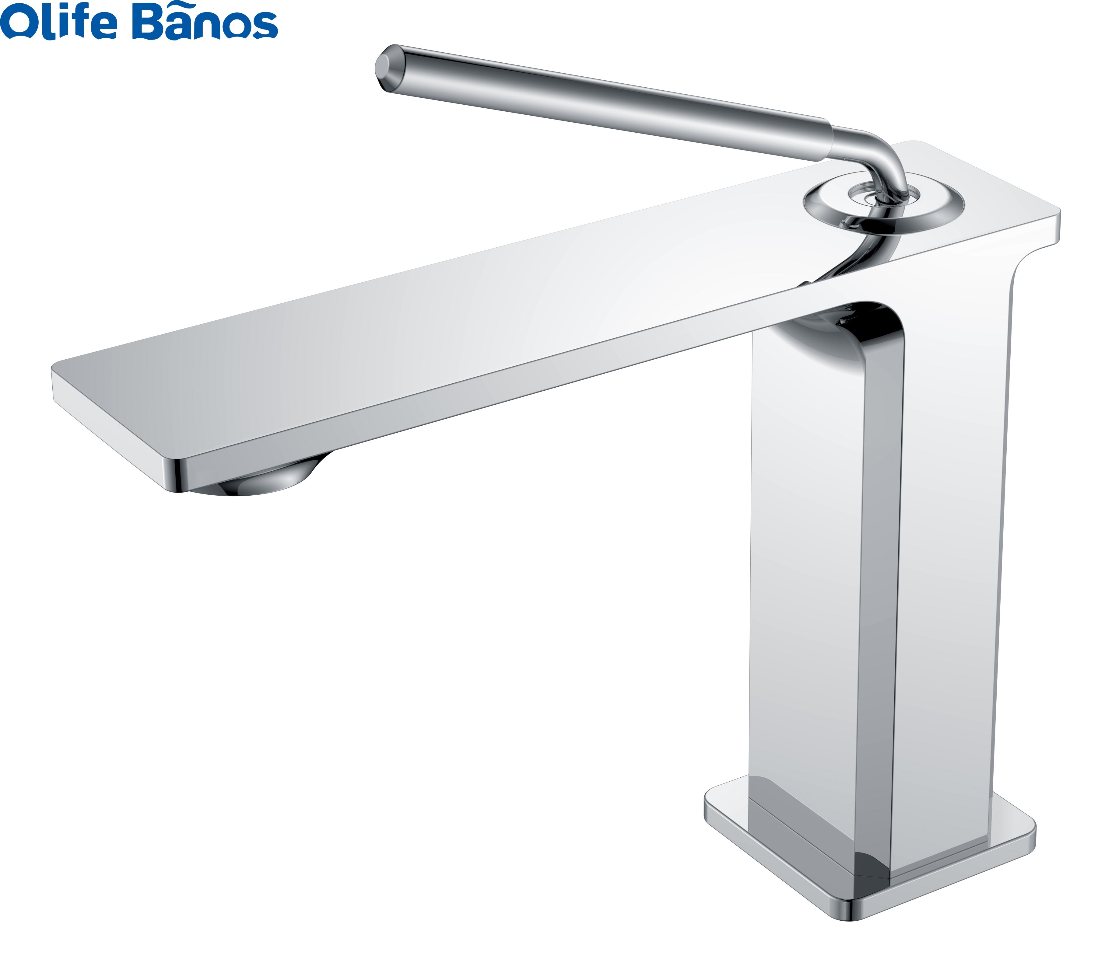 Modern Hybrid Waterway 304 stainless steel Lever One Handle Bathroom   Mixer Basin Faucet