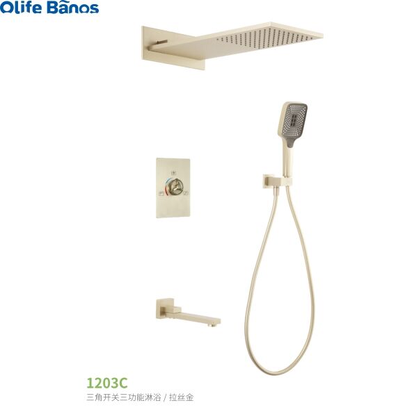 Hot Sell High Quality Modern 3 Function Shower  Brass  Bathroom Shower Set