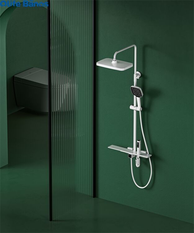 2023 Olife Banos  Thermostatic Shower System With Temperature Display And 4 Water Outlet Modes details