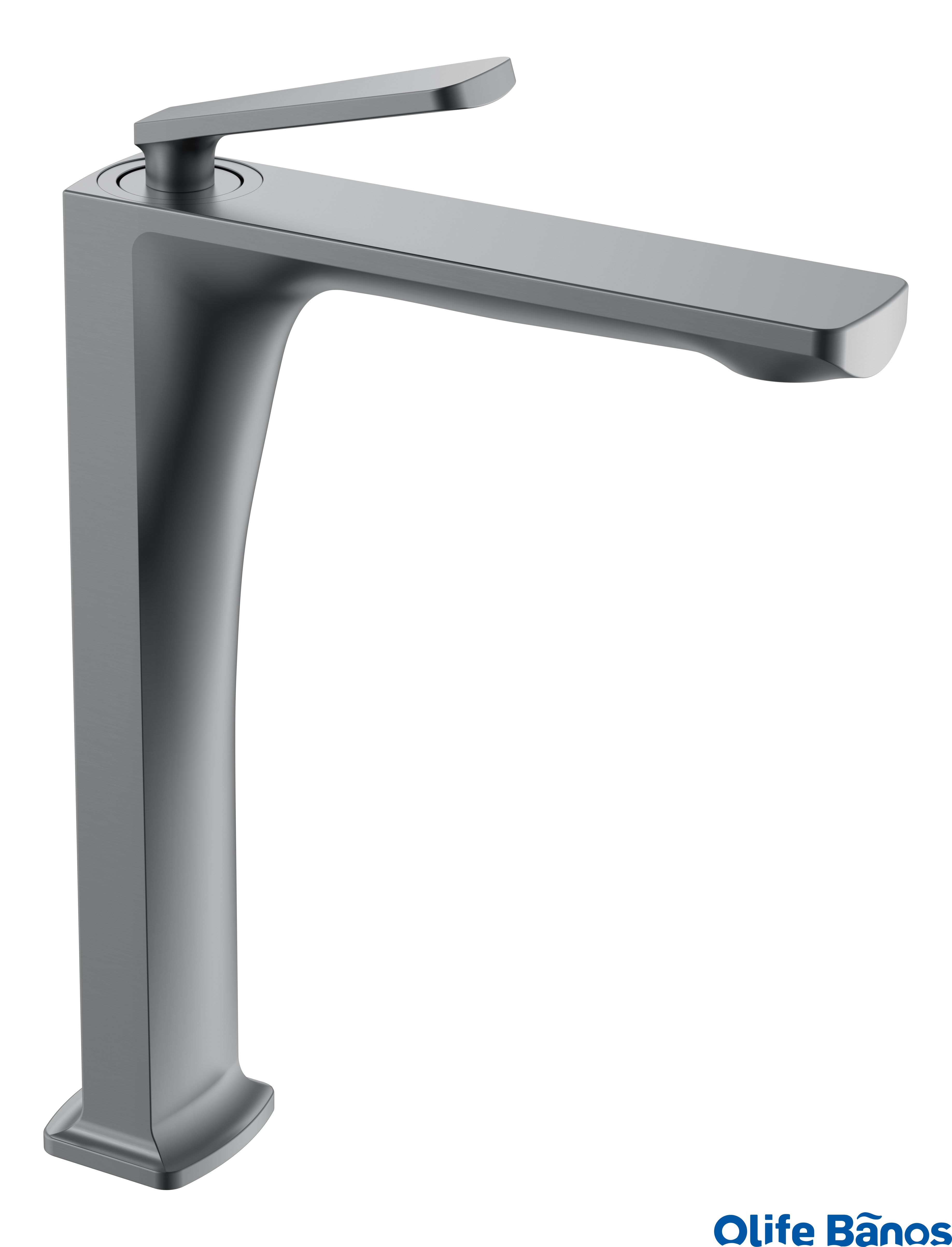 SUS304 stainless steel washbasin above counter basin faucet Button Handle single cold water  basin faucet manufacture