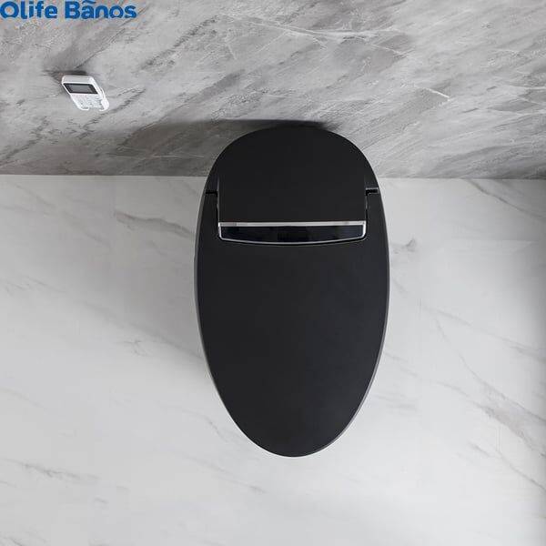 Olife Banos Waterproof Modern Black Smart One-Piece 1.28 GPF Elongated Automatic Toilet  Bidet with Seat supplier