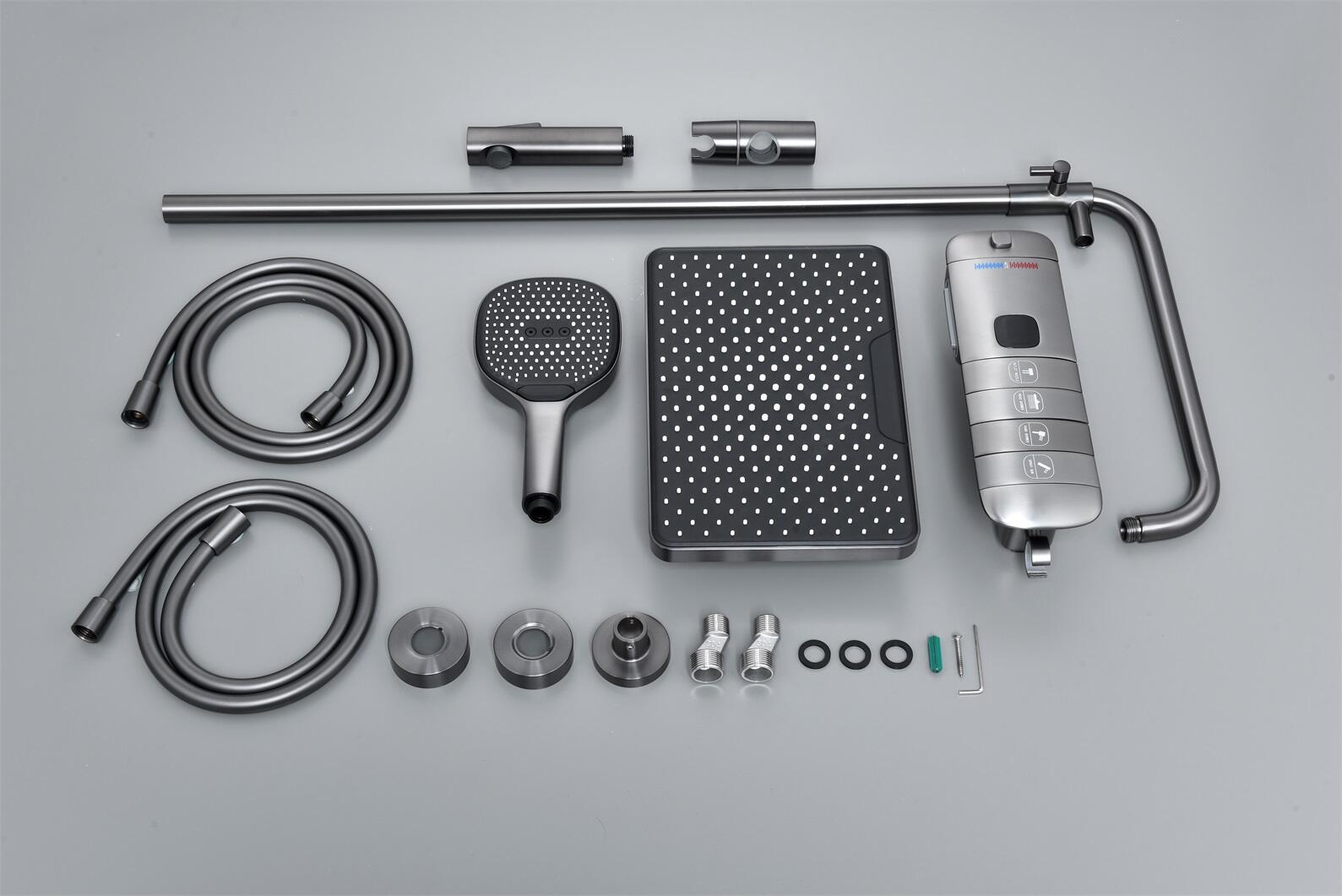 Thermostatic Shower System With 4 Independent Buttons And 4 Water Outlet Modes factory