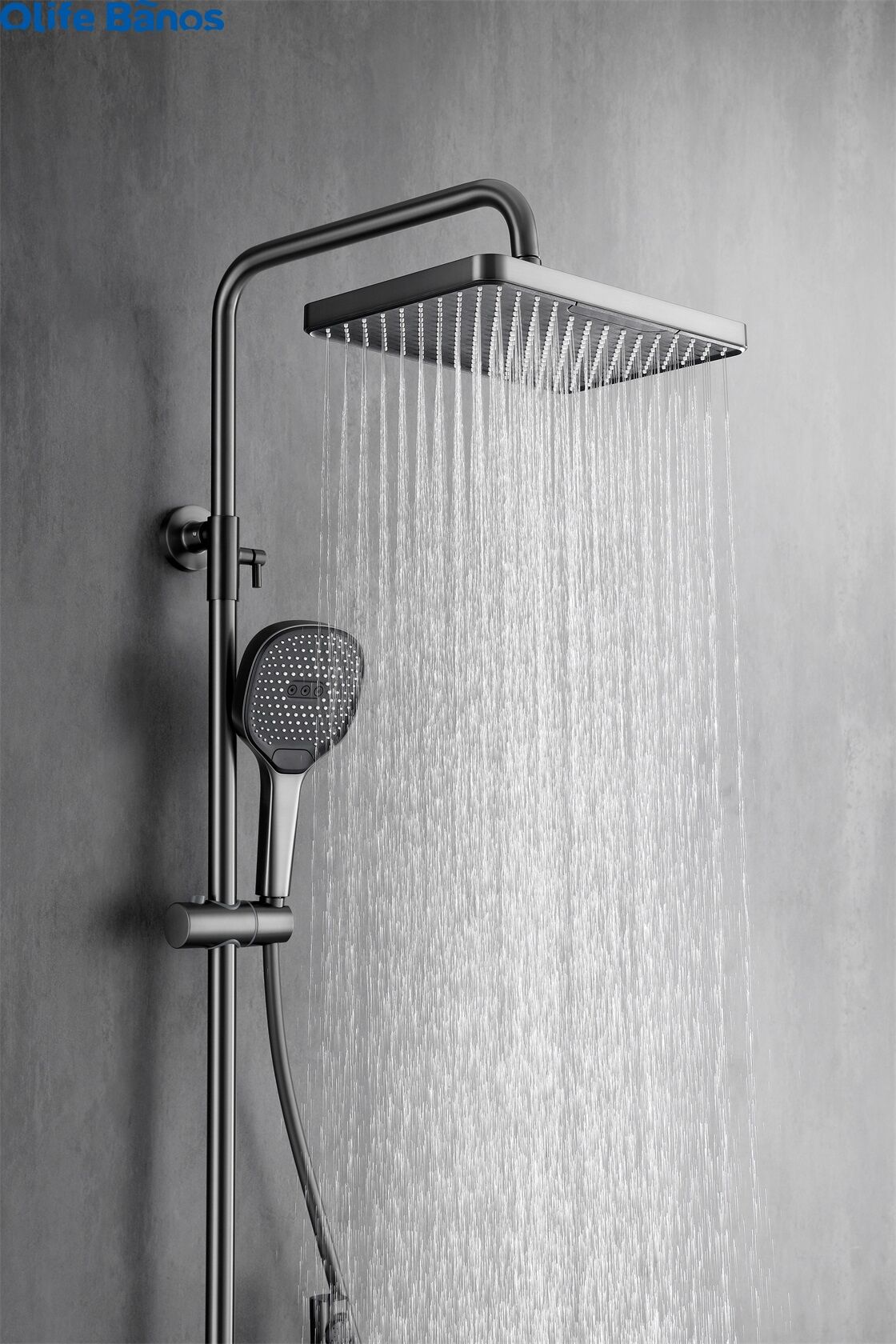 Thermostatic Shower System With 4 Independent Buttons And 4 Water Outlet Modes manufacture