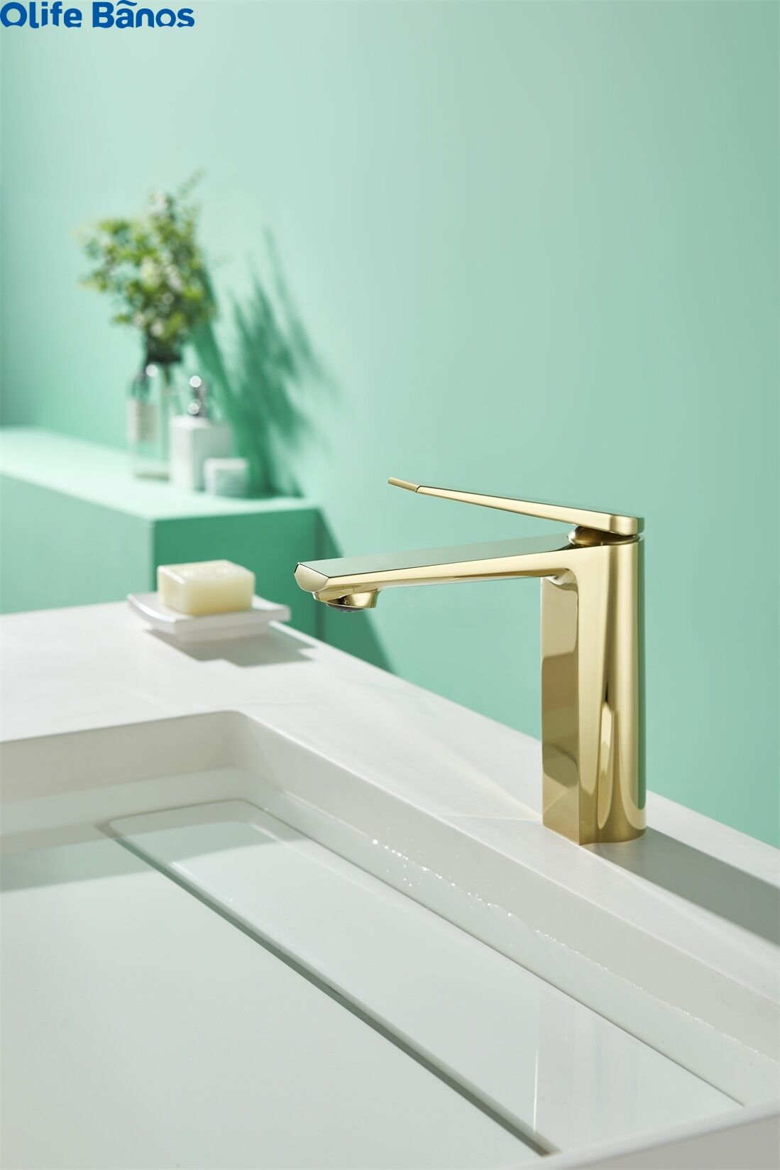 Kaiping Factory Single Handle Bathroom Faucet Brass  Gold Hot Cold Water Tap Basin Sink Faucet supplier