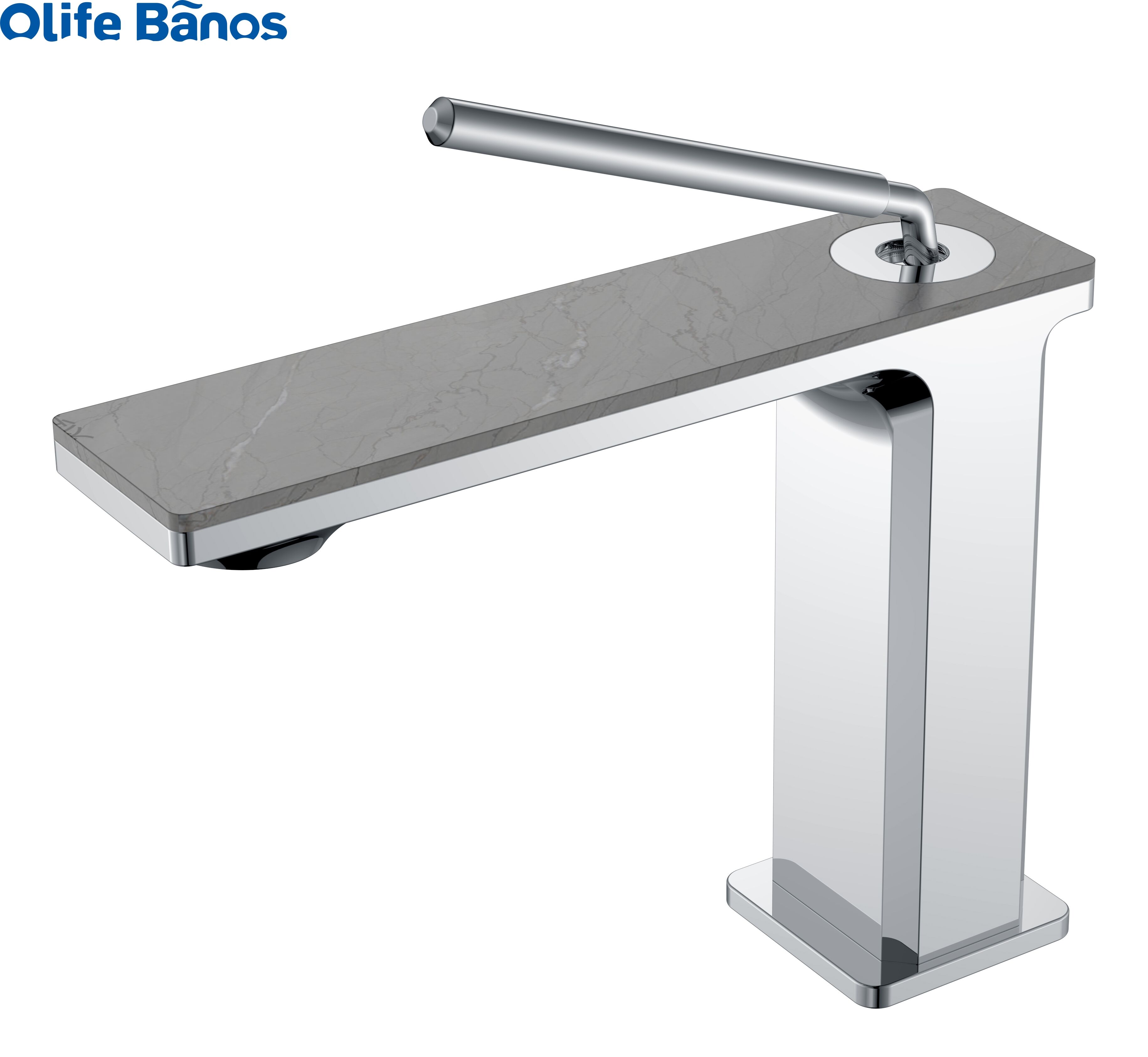 SUS304 stainless steel washbasin above counter basin faucet Button Handle single cold water  basin faucet manufacture