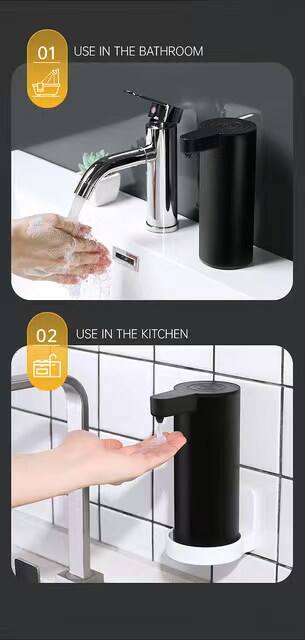 New Multifunctional Bathroom Soap Dispenser Intelligent Sensing Foam Soap Dispenser High Quality USB Charger Hand Sanitizer factory