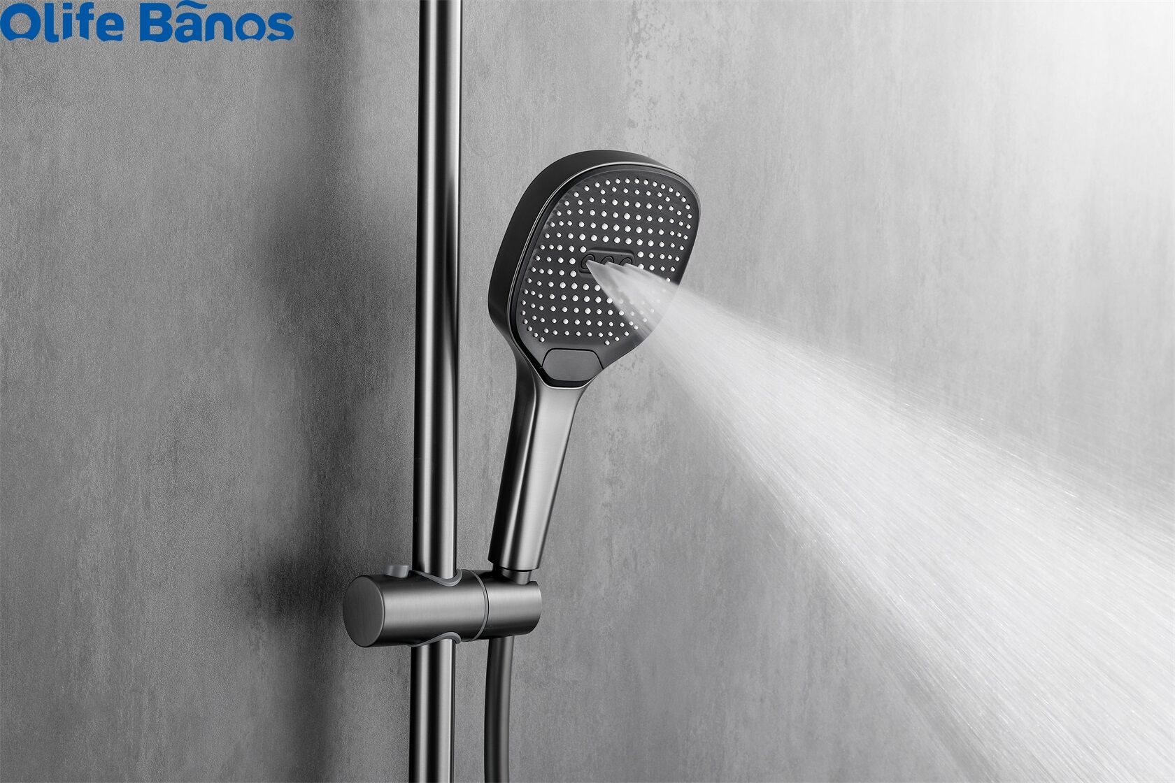 Thermostatic Shower System With 4 Independent Buttons And 4 Water Outlet Modes manufacture