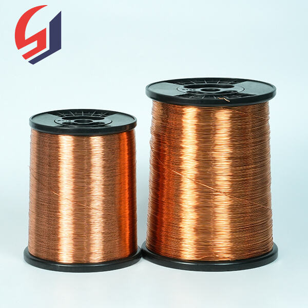 ما المواصفات التي يجب مراعاتها عند توريد السلك النحاسي المطلي على شكل مستطيل؟