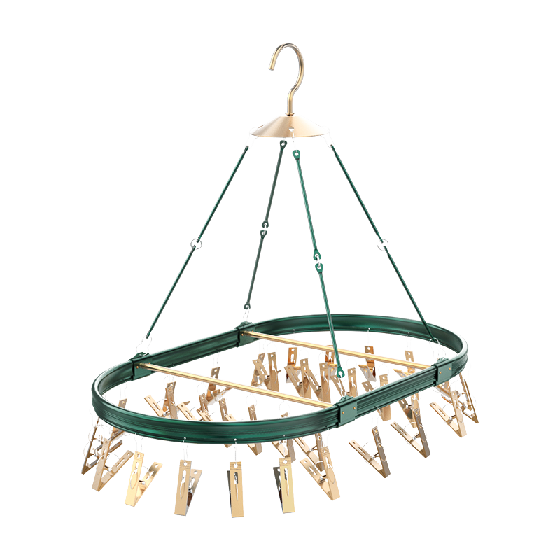 SOLELY SY719 Light Luxury Aluminum Alloy Drying Rack with 26 Clips supplier