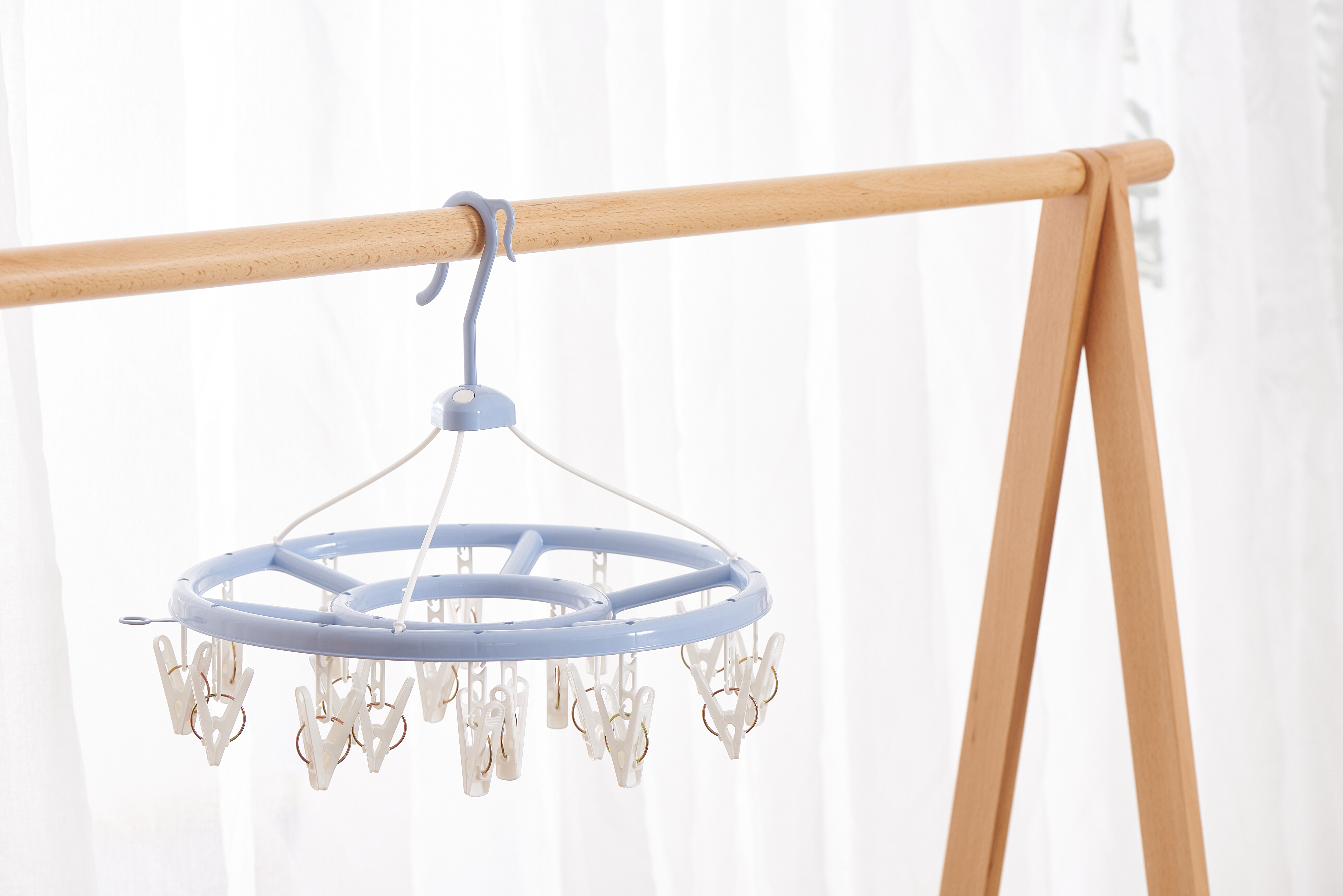 SOLELY SY571 Round Hanging Drying Rack With 18 Clips factory