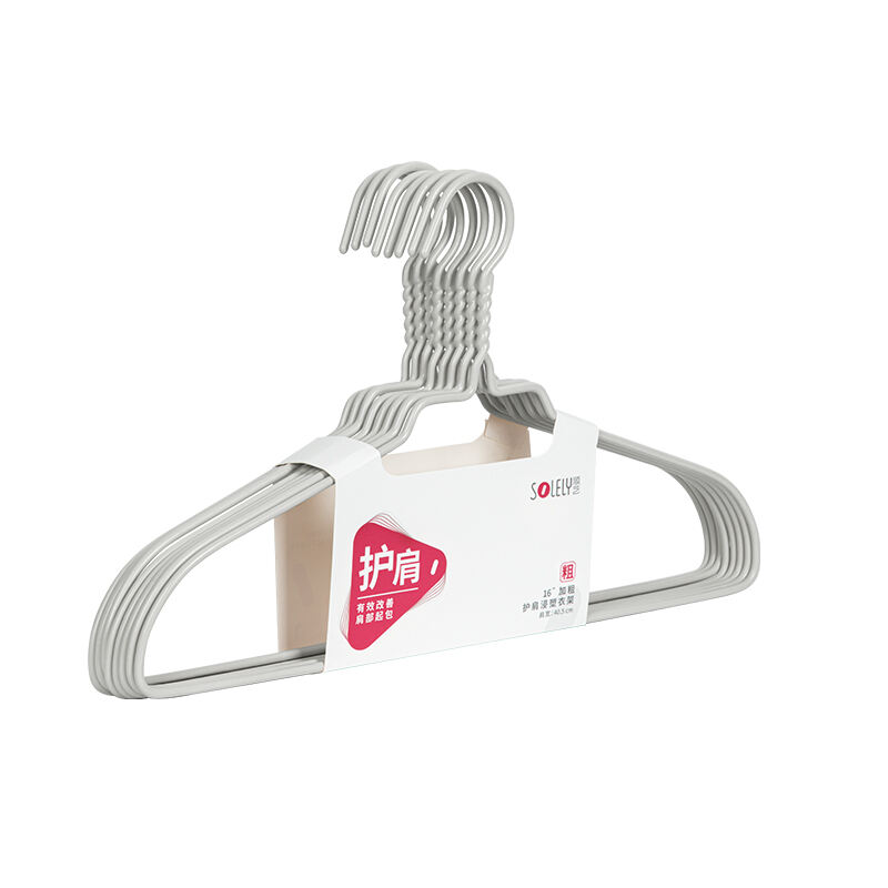 SOLELY SY081 16" Thick Wrinkle-free Hanger with Plastic Coating details