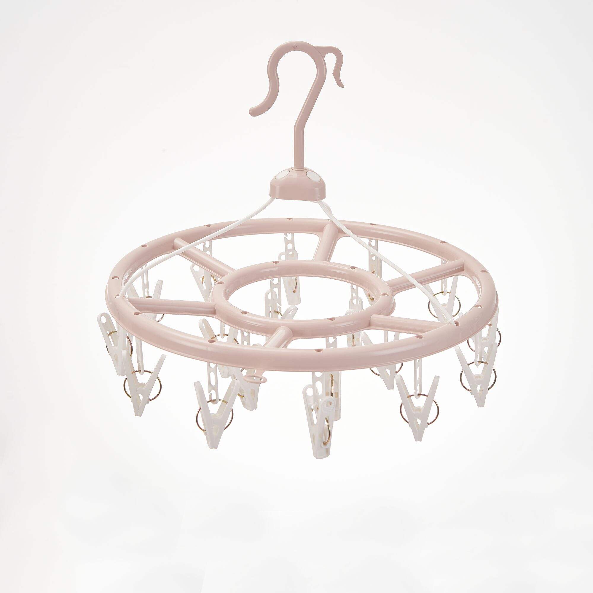 SOLELY SY571 Round Hanging Drying Rack With 18 Clips