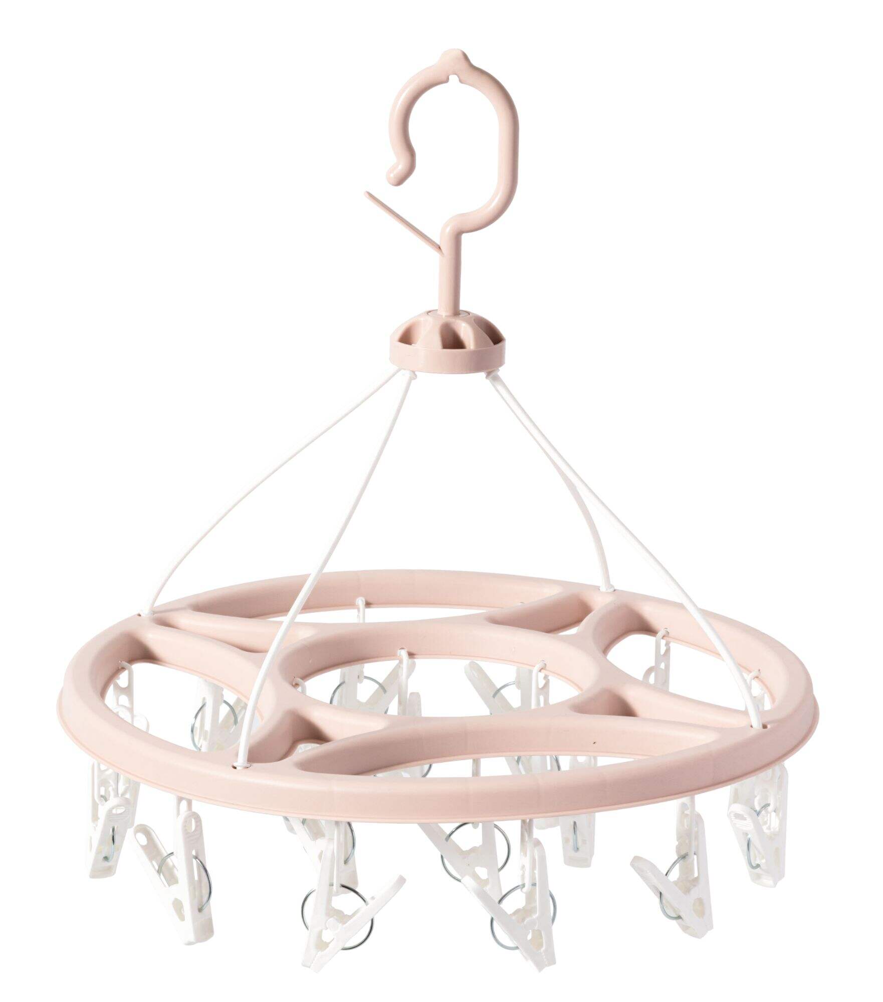 SOLELY SY571 Round Hanging Drying Rack With 18 Clips