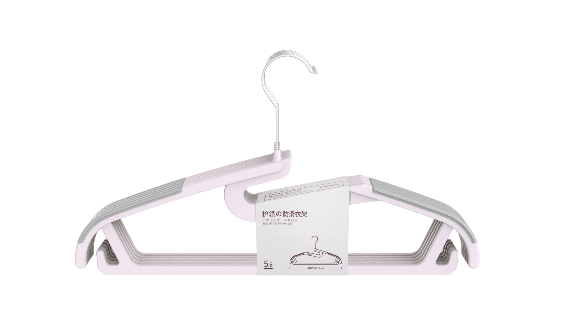 SOLELY SY940 Anti-slip Clothes Hanger with Collar Protection