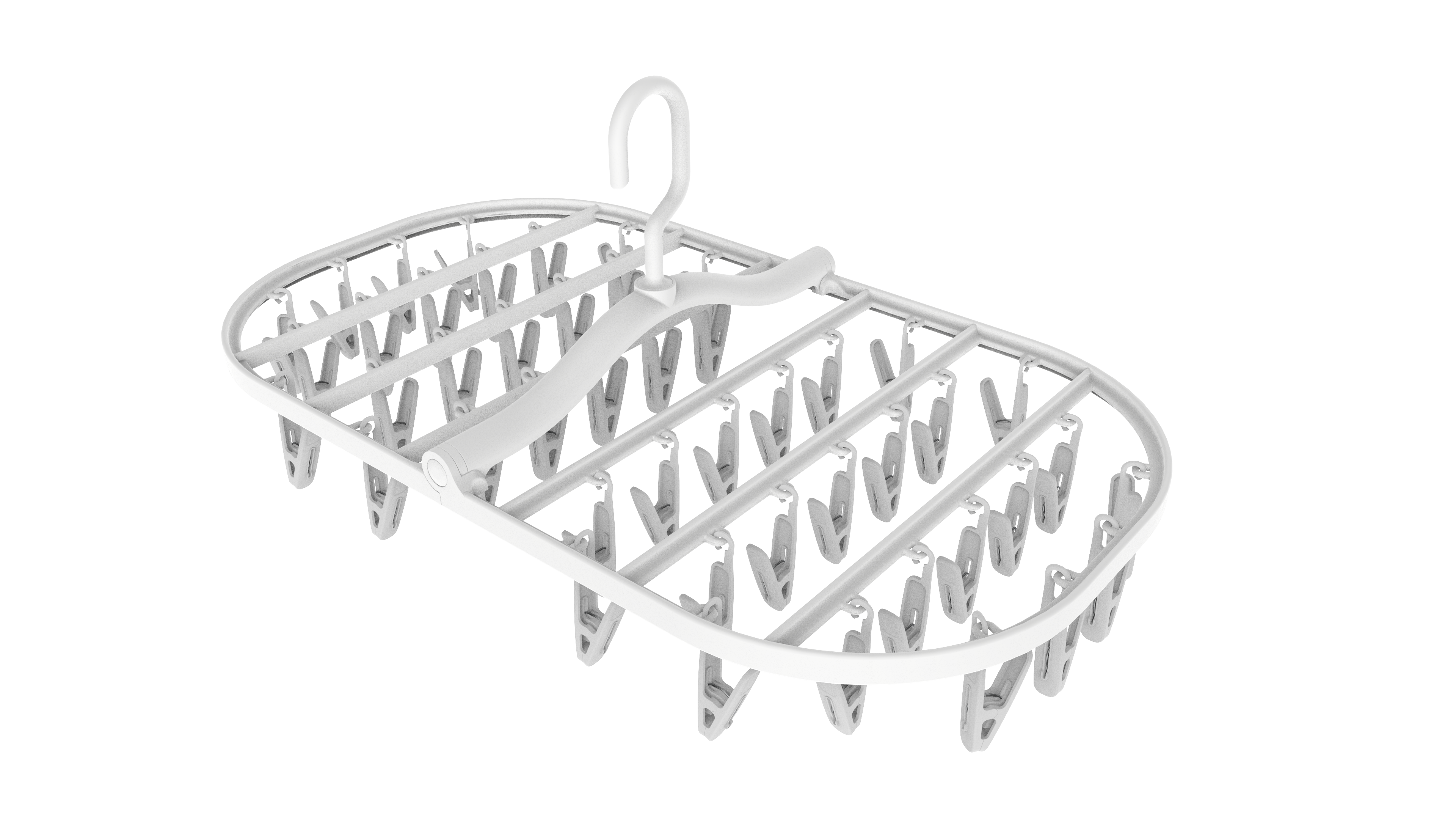 SOLELY SY714 Foldable Hanging Drying Rack with 46 Clips supplier