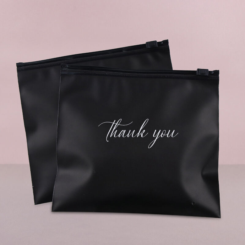Pvc Packaging Bags Matte Clothes Package Pouch Bag with Ziplock for T-shirt Custom Logo Frosted Zipper Plastic Clothing Bags details