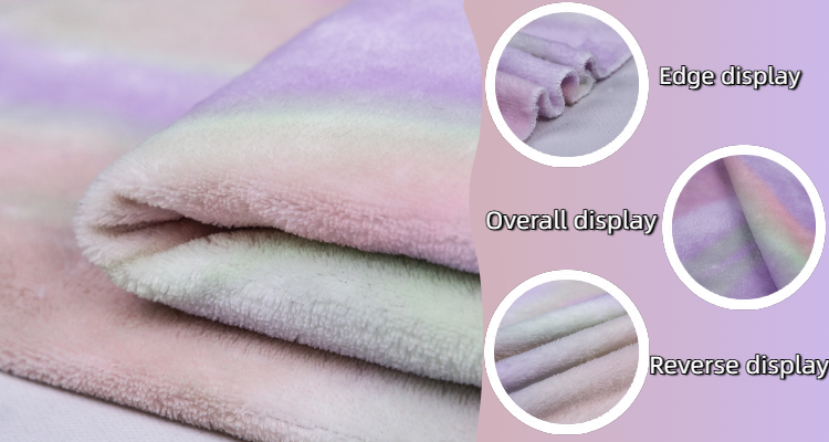 product worry free washable smooth plush fabric double side printed coral fleece fabric for pajamas garment blanket towel-60