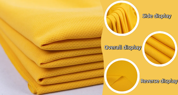 product global best seller custom label breathable mesh fabric knit small holes square birds eye fabric for sportswear t shirts-60