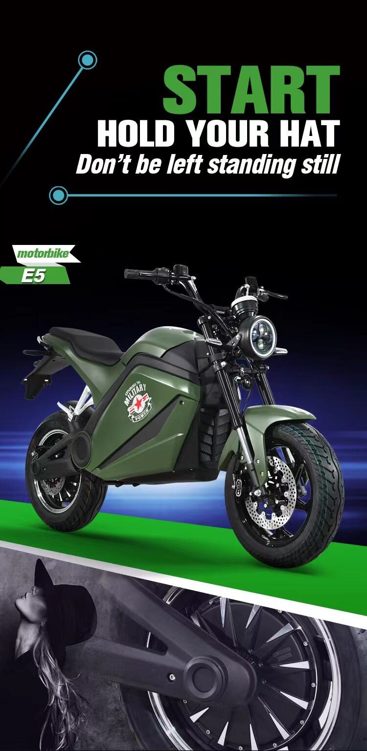 2024 High-Performance 72V Adult Electric Motorcycle 80km/h for Sports Entertainment Available for Retail Wholesale factory